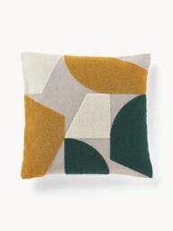 Cotton Cushion Cover Nomi with Abstract Decoration - thumbnail 1