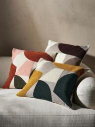 Cotton Cushion Cover Nomi with Abstract Decoration - thumbnail 9