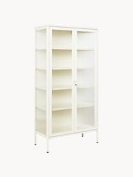 Metal Display Cabinet The Collector with Ribbed Glass - thumbnail 1