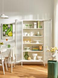 Metal Display Cabinet The Collector with Ribbed Glass - thumbnail 7