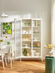 Metal Display Cabinet The Collector with Ribbed Glass - thumbnail 6