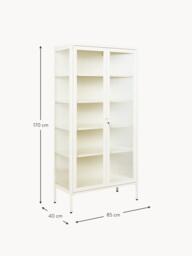 Metal Display Cabinet The Collector with Ribbed Glass - thumbnail 8