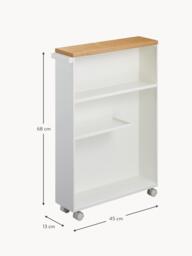 Bathroom Shelving Unit Tower with Wheels - thumbnail 4