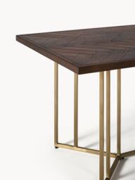 Mango Wood Dining Table Luca with Herringbone Pattern, in various sizes - thumbnail 5