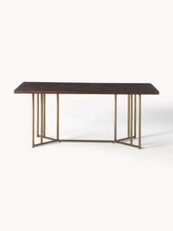 Mango Wood Dining Table Luca with Herringbone Pattern, in various sizes - thumbnail 3