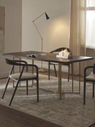 Mango Wood Dining Table Luca with Herringbone Pattern, in various sizes - thumbnail 8