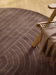 Round Hand-Tufted Wool Rug Mason - thumbnail 7