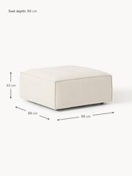 Linen Blend Ottoman Lennon - thumbnail 8