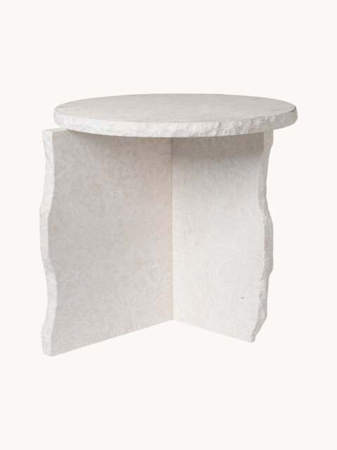 Handmade Marble Side Table Mineral - image 1