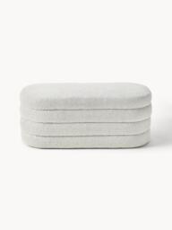Upholstered Bouclé Bench Alto - thumbnail 4