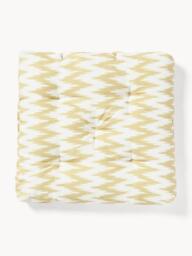 Outdoor Seat Cushion Maillot with Ikat Pattern