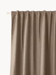 Opaque Multi-Band Curtains Jensen, Set of 2, W 130 cm - thumbnail 1
