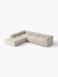 Linen Blend Modular Corner Sofa Lennon (4-seater)