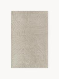 High-Low Wool Rug Aaron, Hand-Tufted - thumbnail 1