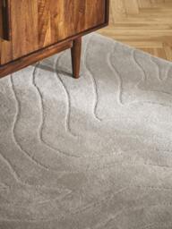 High-Low Wool Rug Aaron, Hand-Tufted - thumbnail 7