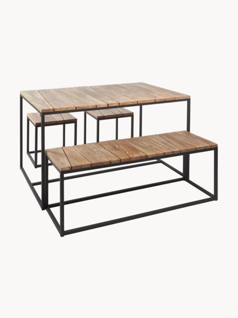 Robinia Wood Garden Lounge Set Alois, Set of 4 - image 1