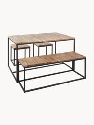 Robinia Wood Garden Lounge Set Alois, Set of 4 - thumbnail 1