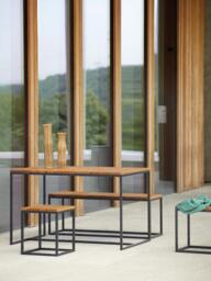 Robinia Wood Garden Lounge Set Alois, Set of 4 - thumbnail 3