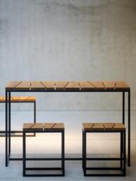 Robinia Wood Garden Lounge Set Alois, Set of 4 - thumbnail 2