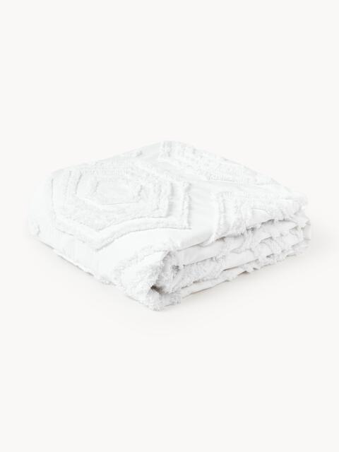 Cotton Percale Bedspread Faye with Tufted Geometric Pattern - image 1