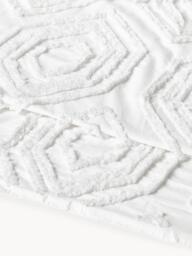 Cotton Percale Bedspread Faye with Tufted Geometric Pattern - thumbnail 4