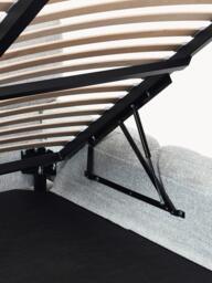 Upholstered Bouclé Bed Tayla with Storage Space - thumbnail 5