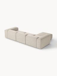 Linen Blend Modular Sofa Lennon (4-seater) with ottoman (left/right) - thumbnail 2