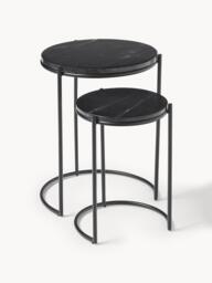 Marble Side Tables Ella, Set of 2