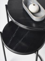 Marble Side Tables Ella, Set of 2 - thumbnail 3