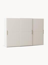 Modular Sliding Door Wardrobe Charlotte, 300 cm Wide, in various sizes
