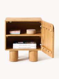 Oak Wood Bedside Table Cadi - thumbnail 4