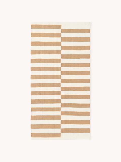 Hand-Woven Kelim Rug Donna with Stripes