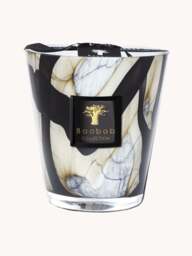 Four-Wick Scented Candle Stones (Leather, Rose & Plum)
