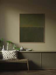 Hand-Painted Canvas Art Edge Green - thumbnail 2