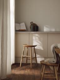 Mango Wood Counter Stool Nino - thumbnail 2