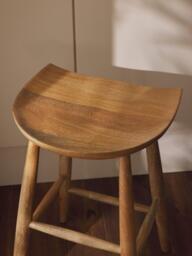 Mango Wood Counter Stool Nino - thumbnail 7