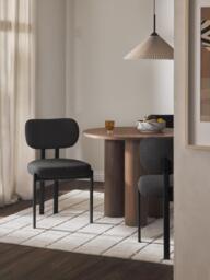 Upholstered Bouclé Dining Chair Adrien - thumbnail 2