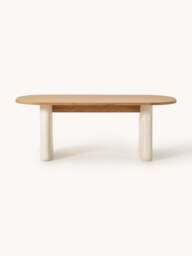 Oval Oak Wood Dining Table Dune, in various sizes - thumbnail 2