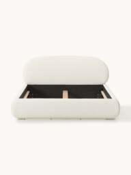 Upholstered Bouclé Bed Alba - thumbnail 8
