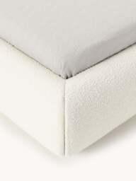 Upholstered Bouclé Bed Alba - thumbnail 6