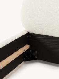 Upholstered Bouclé Bed Alba - thumbnail 7