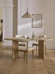 Oval Wooden Dining Table Toni, in various sizes - thumbnail 2