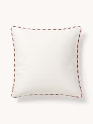 Embroidered Christmas Cushion Cover Porcini - thumbnail 2