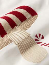 Embroidered Christmas Cushion Cover Porcini - thumbnail 5