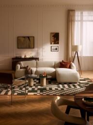 Modular Bouclé Corner Sofa Sofia (3-seater) - thumbnail 2