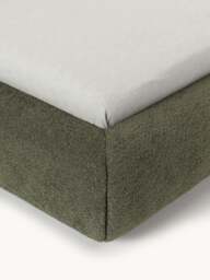 Upholstered Teddy Bouclé Bed Alba with Storage - thumbnail 8