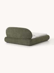 Upholstered Teddy Bouclé Bed Alba with Storage - thumbnail 5