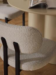 Upholstered Bouclé Dining Chair Adrien - thumbnail 3