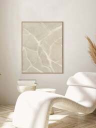 Hand-Painted Canvas Art White Trace - thumbnail 2