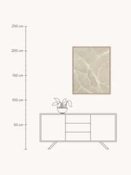 Hand-Painted Canvas Art White Trace - thumbnail 3
